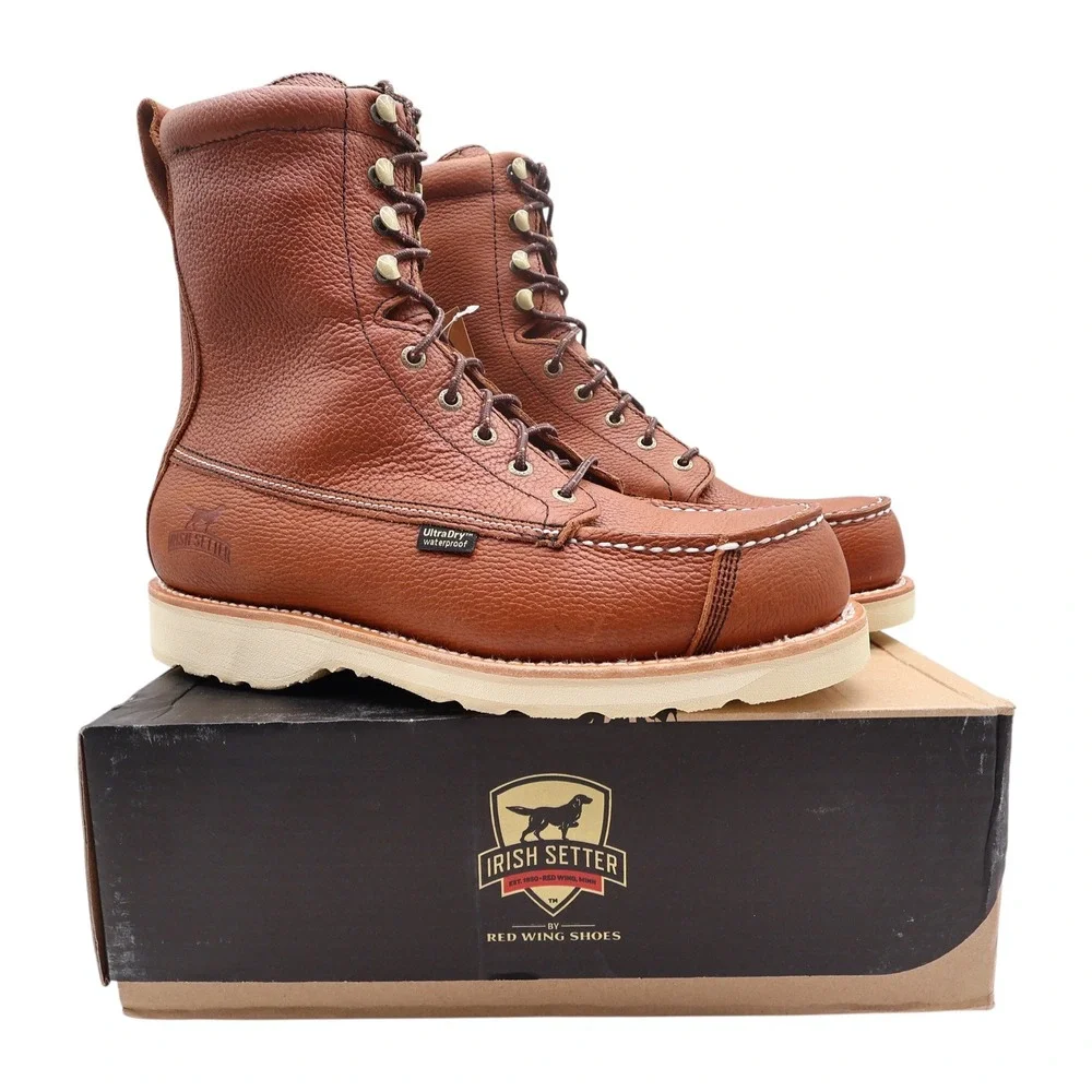 Irish Setter Boots Mens 10.5 D Wingshooter Leather Waterproof 894 9 Inch NIB